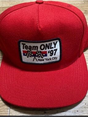 Team ONLY '97 New York City Red Patch Snapback Hat
